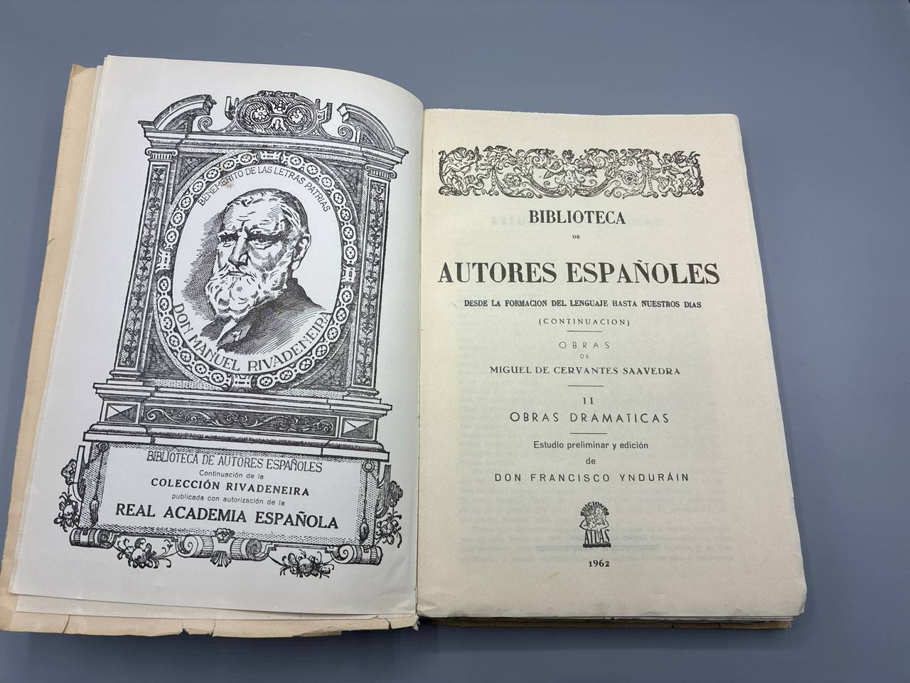 Obras Dramáticas – Miguel de Cervantes Saavedra – Biblioteca de Autores Españoles – Tome CLVI – 1962