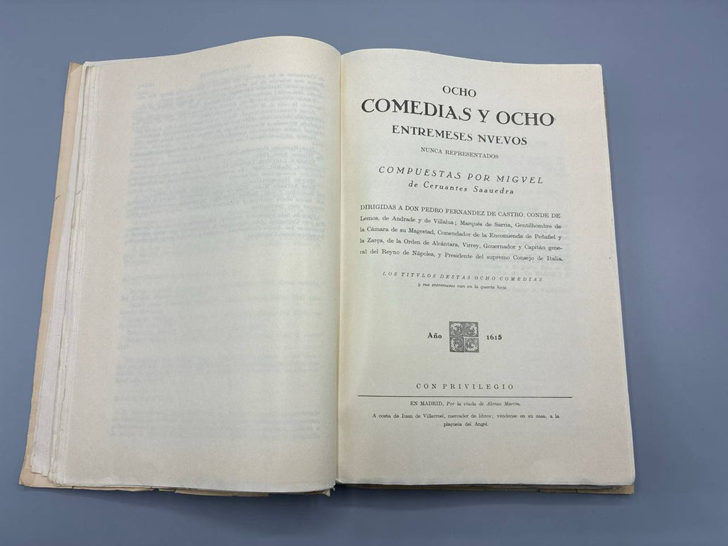 Obras Dramáticas – Miguel de Cervantes Saavedra – Biblioteca de Autores Españoles – Tome CLVI – 1962