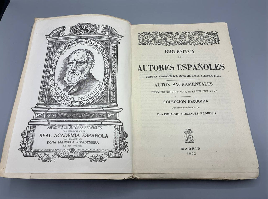 Autos Sacramentales desde su Origen hasta Fines del Siglo XVII – Biblioteca de Autores Españoles – Tome LVIII – 1952