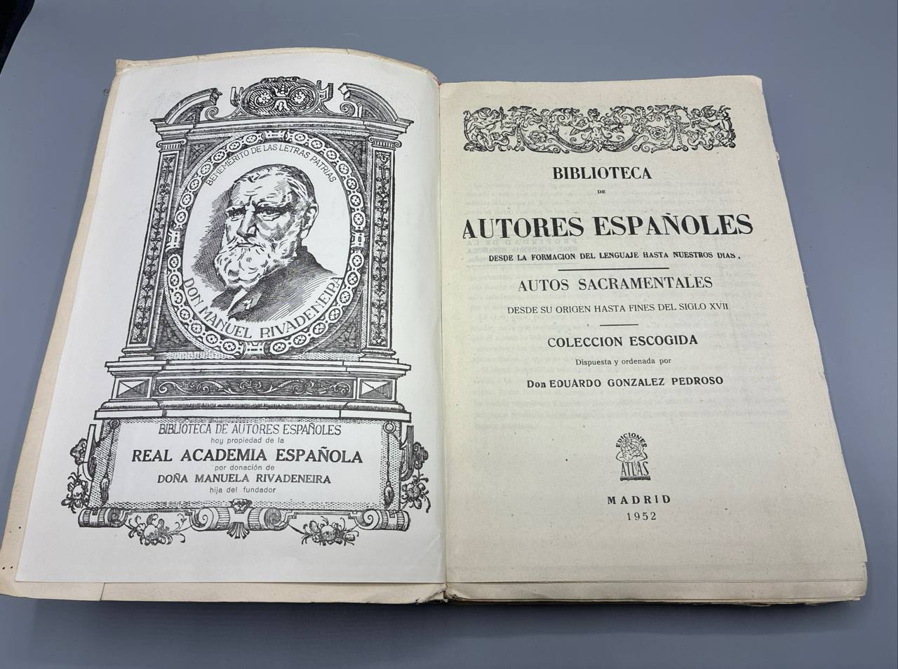 Autos Sacramentales desde su Origen hasta Fines del Siglo XVII – Biblioteca de Autores Españoles – Tome LVIII – 1952