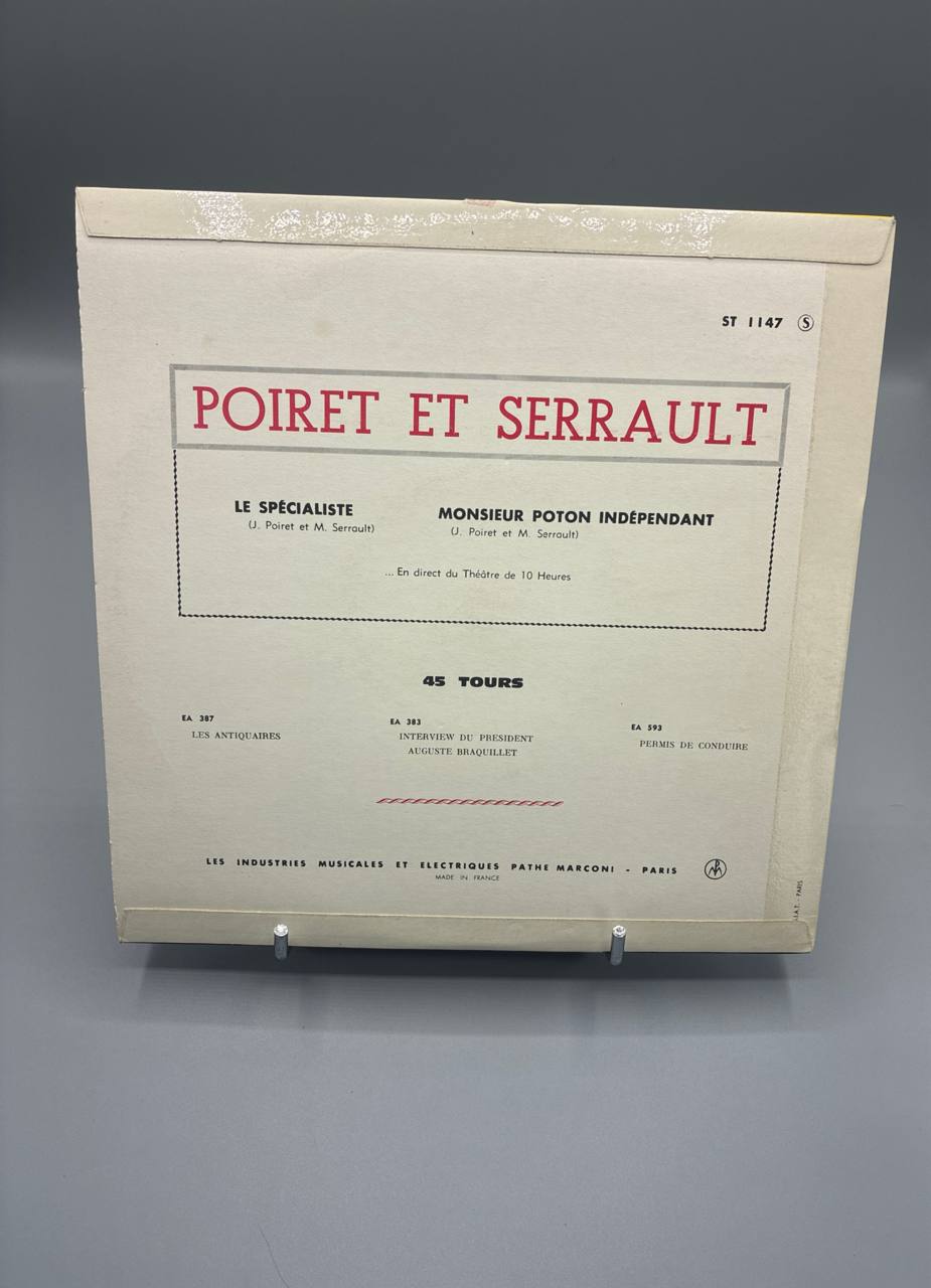 Poiret et Serrault – Le Spécialiste – Monsieur Poton Indépendant – 25 cm Pathé Marconi