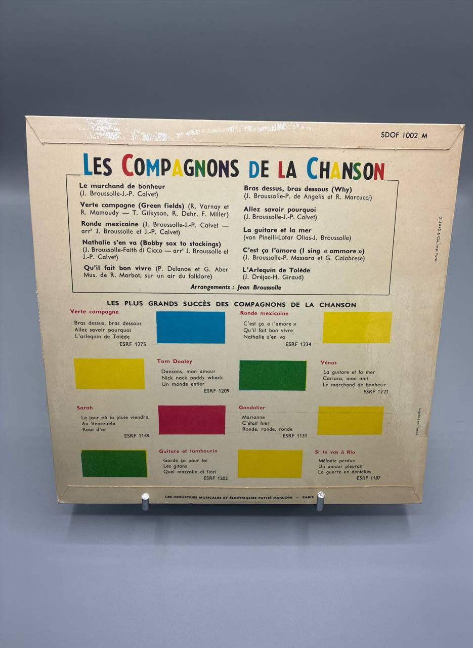 Les Compagnons de la Chanson – 25 cm Columbia Pathé Marconi
