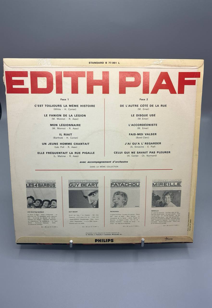 Édith Piaf – Les Grandes Chansons – 30 cm Philips