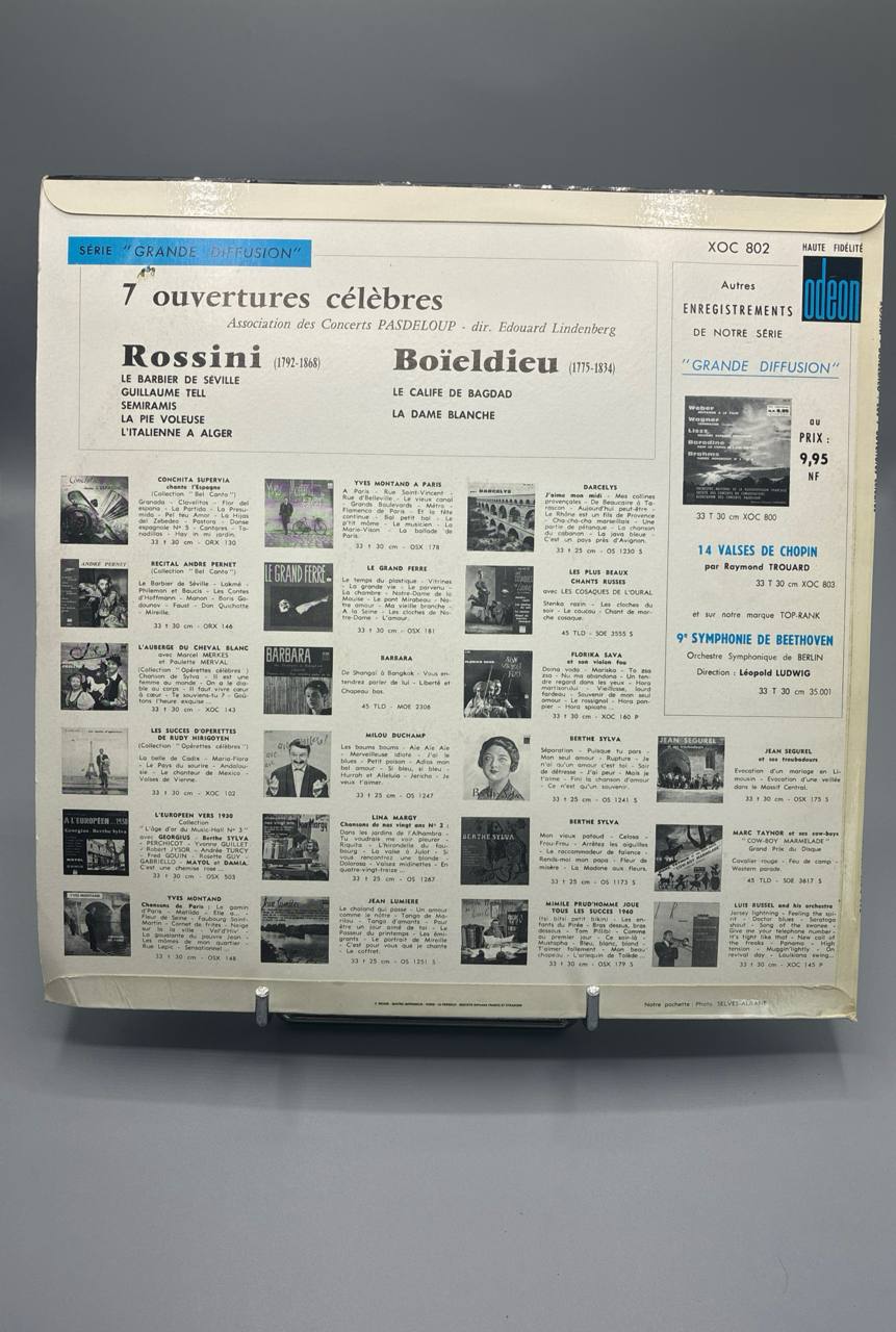 Rossini et Boïeldieu – 7 Ouvertures Célèbres – Concerts Pasdeloup – Lindenberg – Odéon