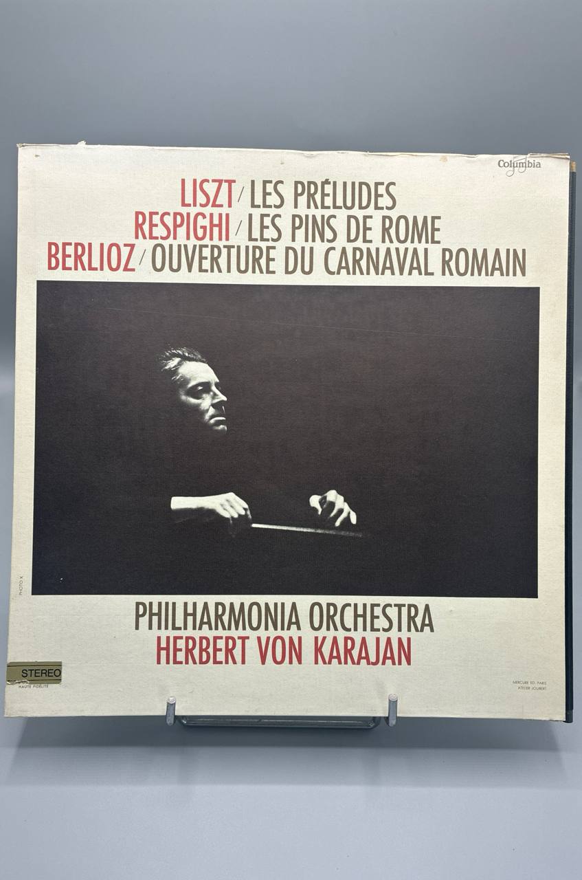 Liszt, Respighi, Berlioz – Les Préludes, Les Pins de Rome, Carnaval Romain – Karajan – Philharmonia – Columbia