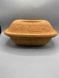 Cocotte Römertopf en terre cuite – Grande taille ovale – Cuisson vapeur vintage