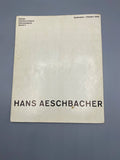 HANS AESCHBACHER – Catalogue d'exposition original Zurich 1963 – Galerie Charles Lienhard