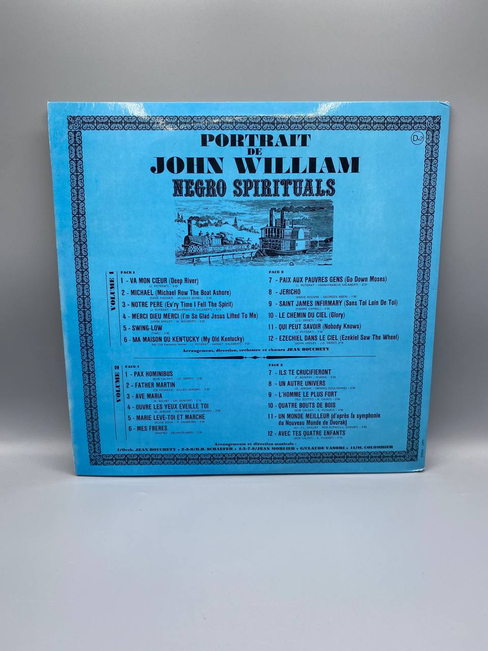 JOHN WILLIAM – Negro Spirituals – Portrait – Double album Polydor – Arr. Jean Boucheity