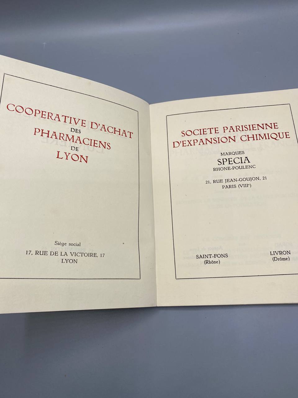 Congrès National des Pharmaciens de France – Programme illustré – Lyon, 1951