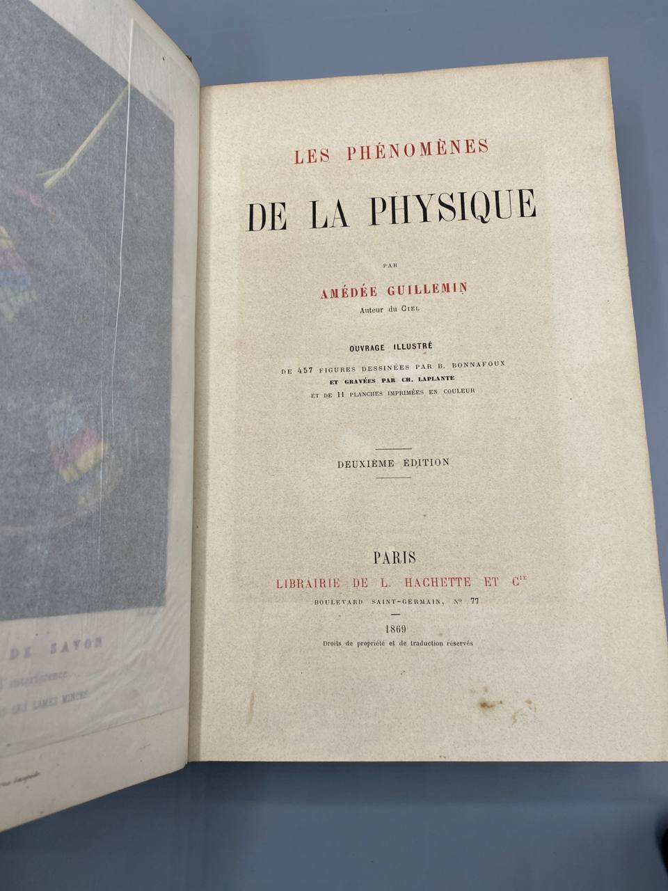 Les Phénomènes de la Physique – Amédée Guillemin – 457 gravures – Hachette, 1869
