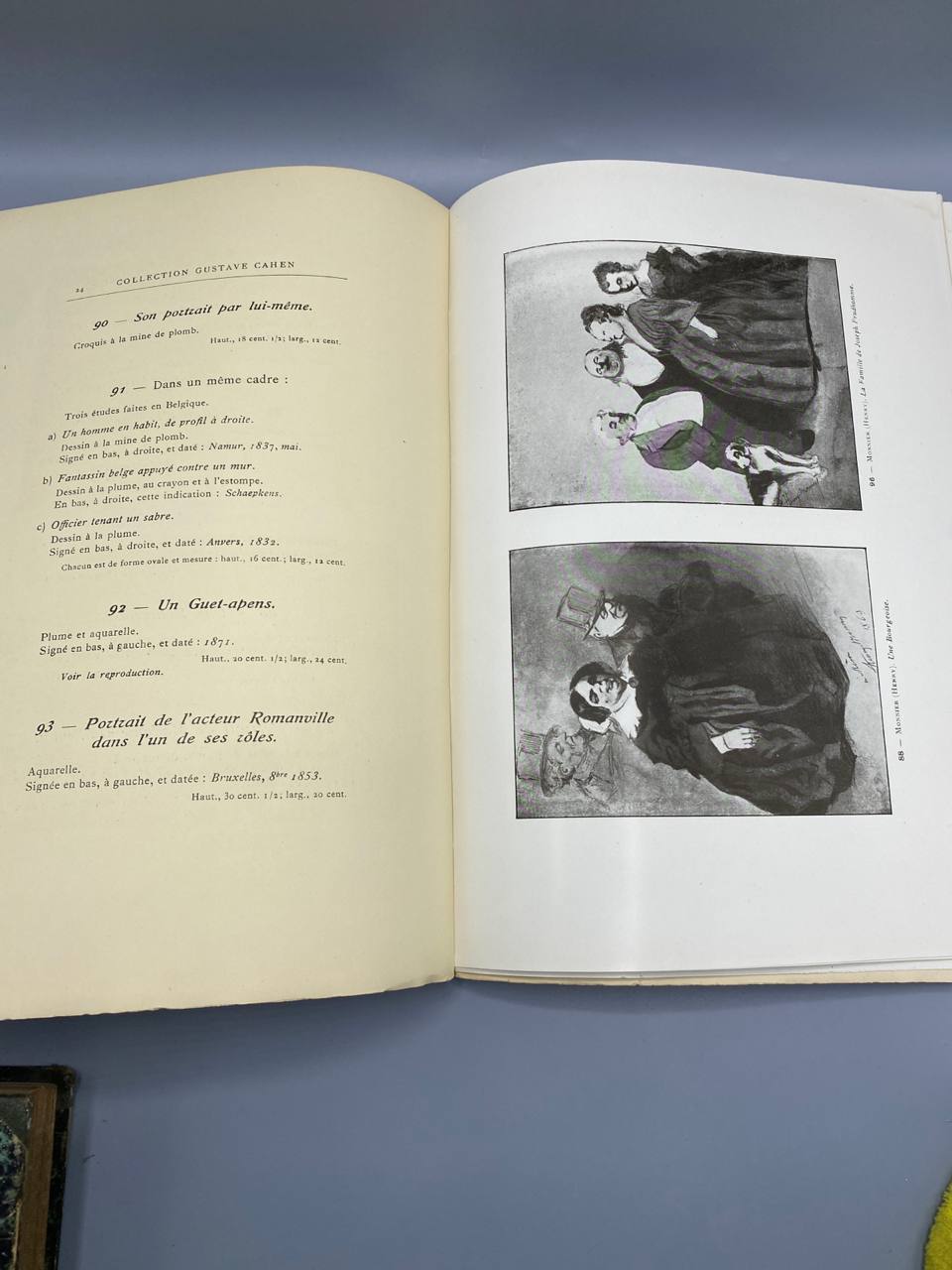 Collection Gustave Cahen – Aquarelles, Dessins et Croquis par Henry Monnier – Catalogue de vente, Troisième Vente