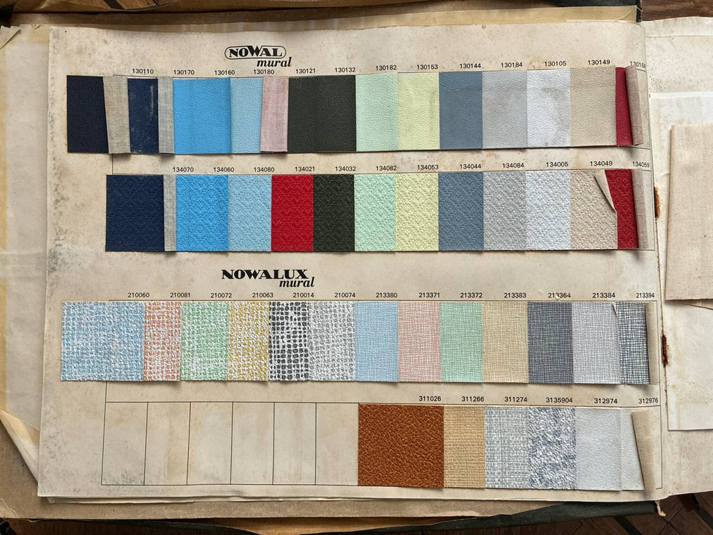Album professionnel d'échantillons de papiers peints G & G Selection 1964-1965
