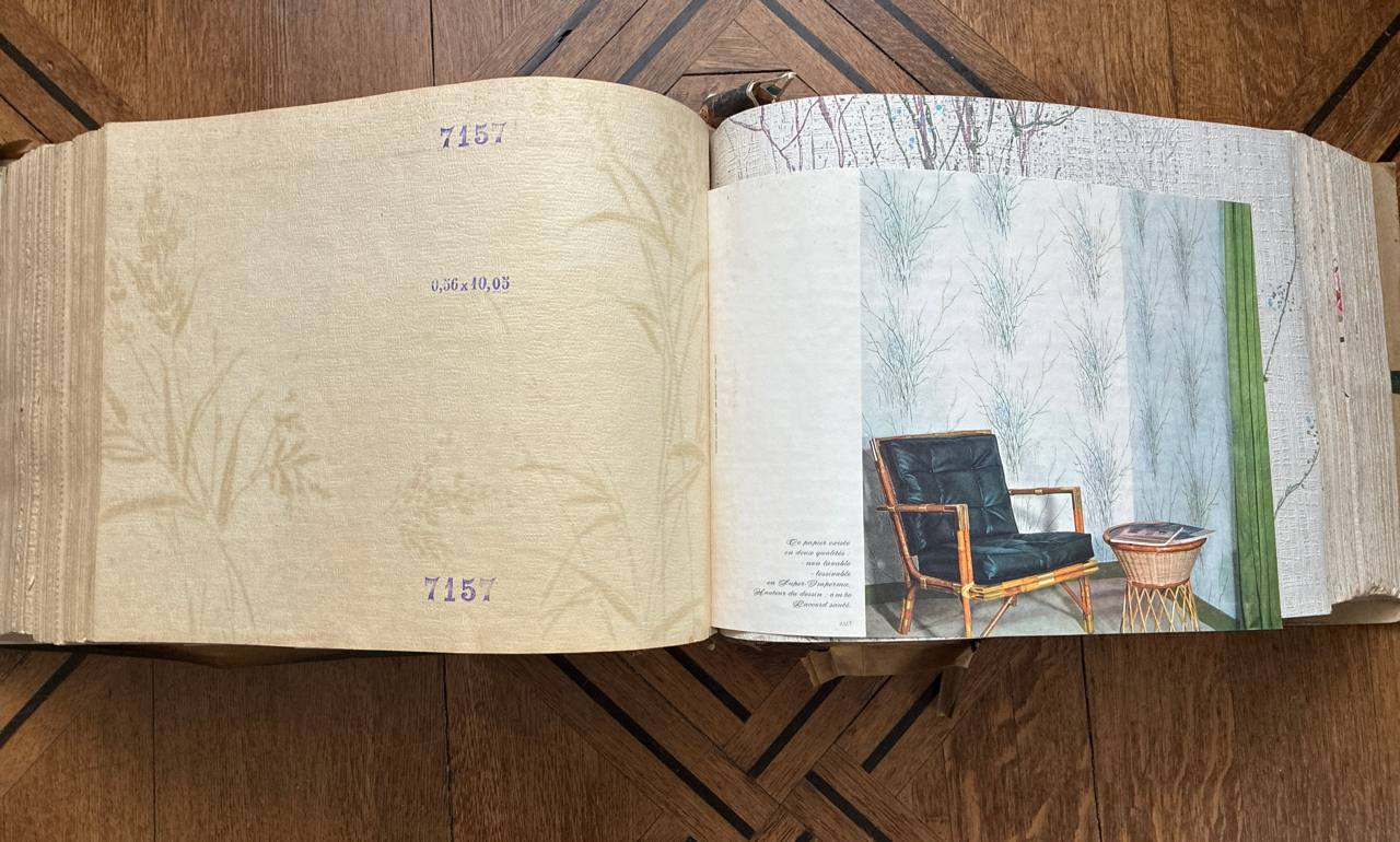 Album professionnel d'échantillons de papiers peints G & G Selection 1964-1965