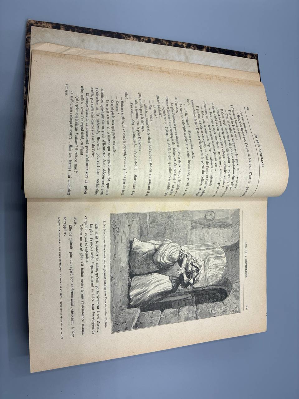 Les Deux Orphelines – Adolphe d'Ennery – Jules Rouff – 2 volumes illustrés Sargent et Oudan