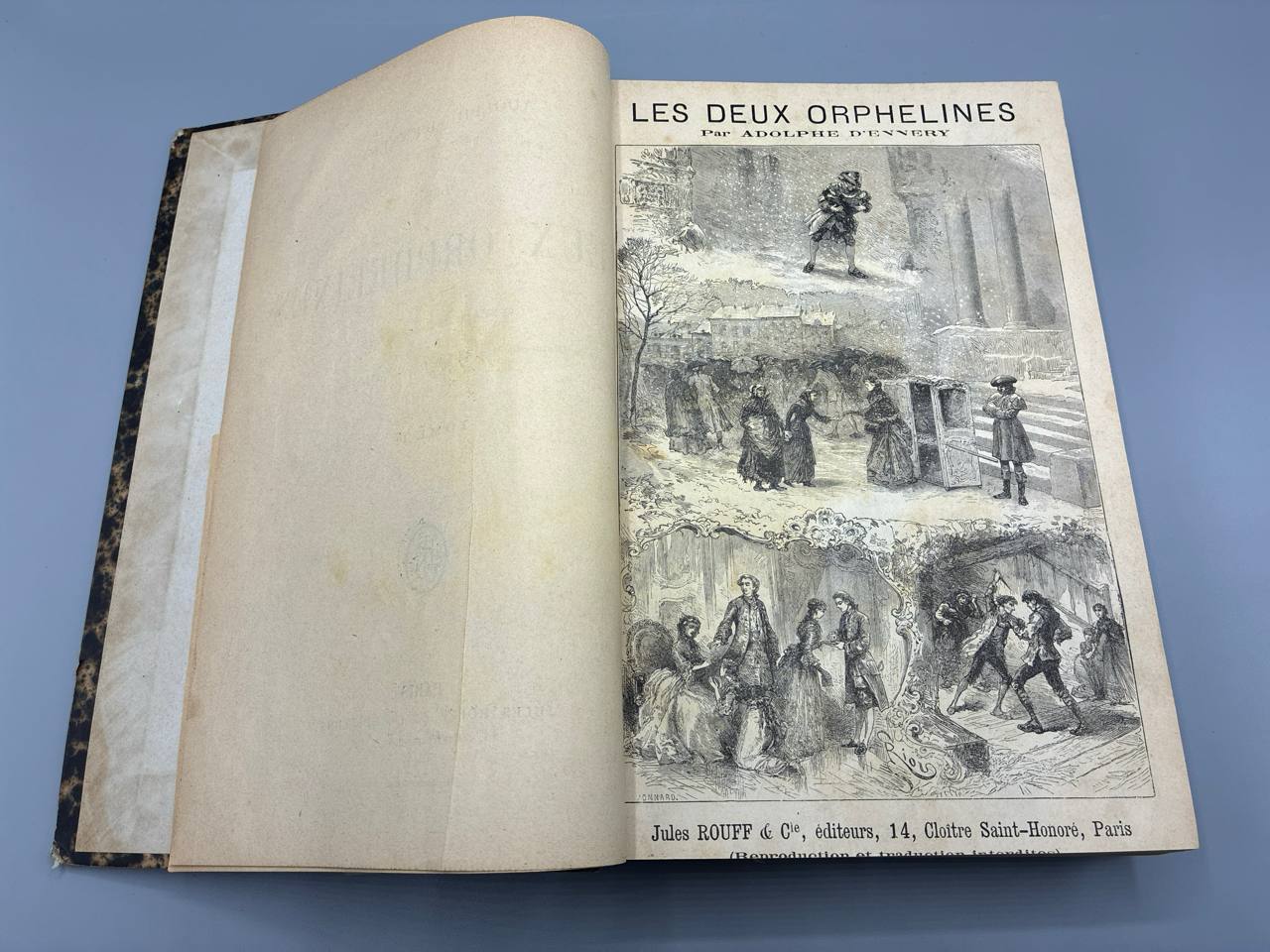 Les Deux Orphelines – Adolphe d'Ennery – Jules Rouff – 2 volumes illustrés Sargent et Oudan