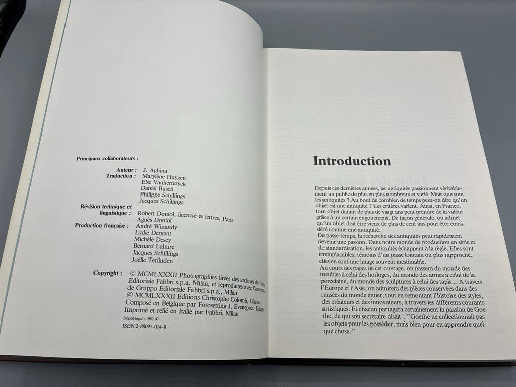 Les Antiquites – J. Aghina – Connaissance et Vie, 1982