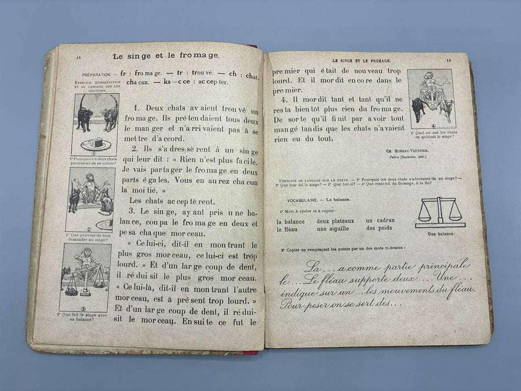 Lectures Enfantines – Le Francais par les Textes – V. Bouillot – Librairie Hachette Paris