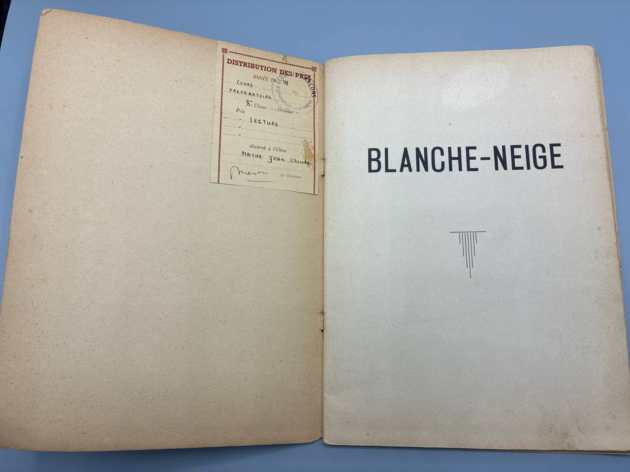 Blanche-Neige Conte de Grimm – D.I.L. Monte-Carlo – Imprimerie Nationale de Monaco, 1958