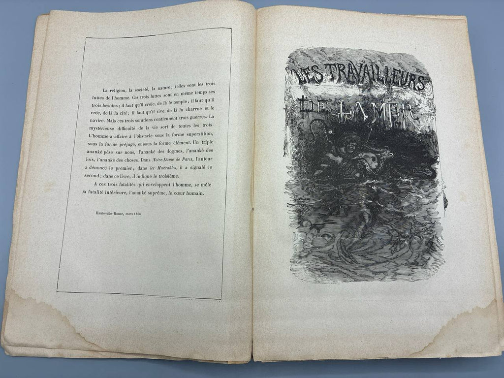 Les Travailleurs de la Mer – Victor Hugo – Nouvelle Édition Illustrée – Dessins de Victor Hugo – Librairie du Victor Hugo Illustré, Paris
