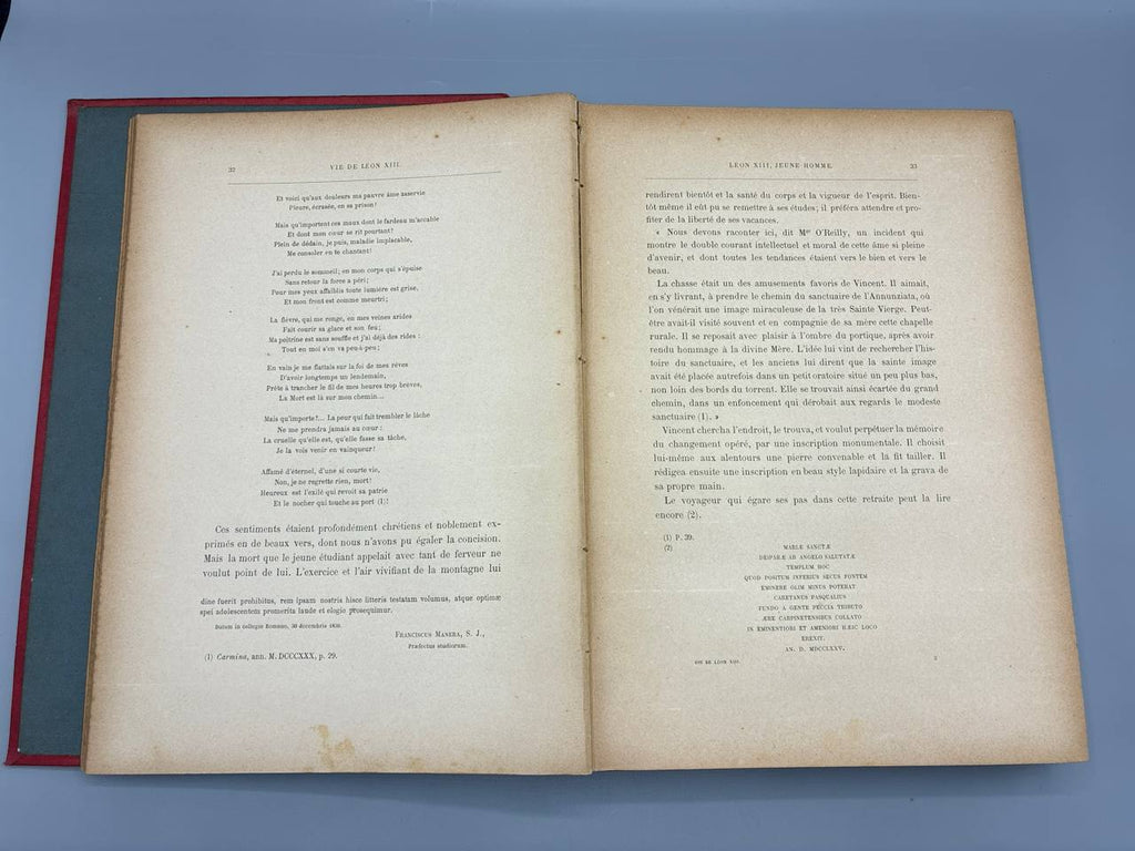 Notre Saint-Père le Pape Léon XIII – Étude Biographique et Littéraire – Abbé Paul Barbier – 76 gravures sur bois – Firmin-Didot, Paris