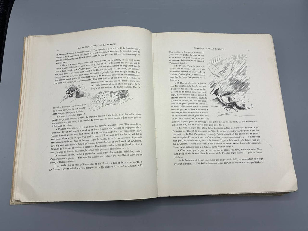 Rudyard Kipling – Le Livre de la Jungle et Le Second Livre de la Jungle – Édition bibliophilique Delagrave 1937-1938 – Illustrations Reboussin