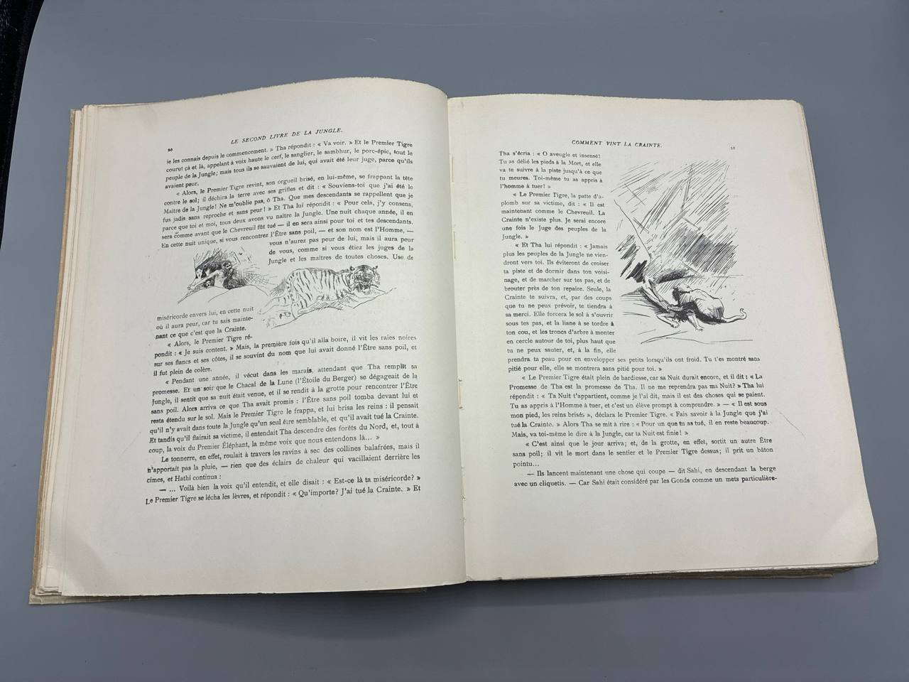 Rudyard Kipling – Le Livre de la Jungle et Le Second Livre de la Jungle – Édition bibliophilique Delagrave 1937-1938 – Illustrations Reboussin