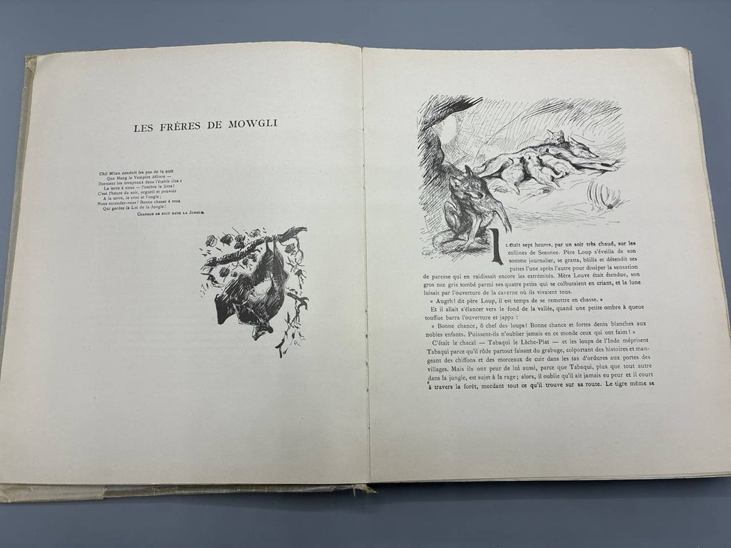 Rudyard Kipling – Le Livre de la Jungle et Le Second Livre de la Jungle – Édition bibliophilique Delagrave 1937-1938 – Illustrations Reboussin