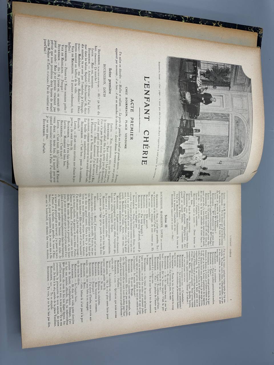 L'Illustration Théâtrale – Année 1906  reliée – Demi-cuir à nerfs dorés – Plusieurs pièces de théâtre