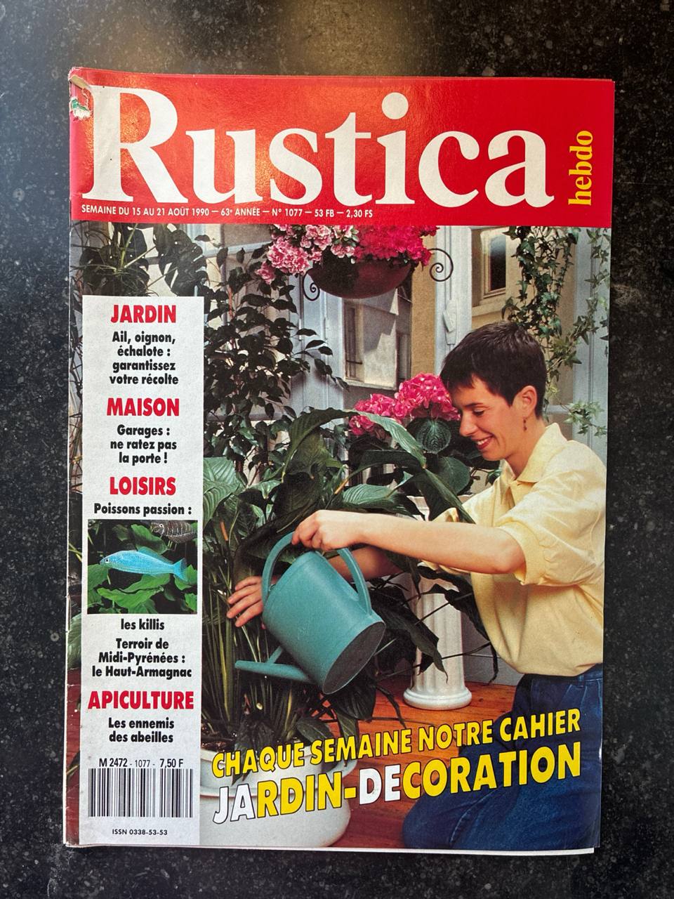 Rustica Hebdo N°1077 – 15 au 21 août 1990