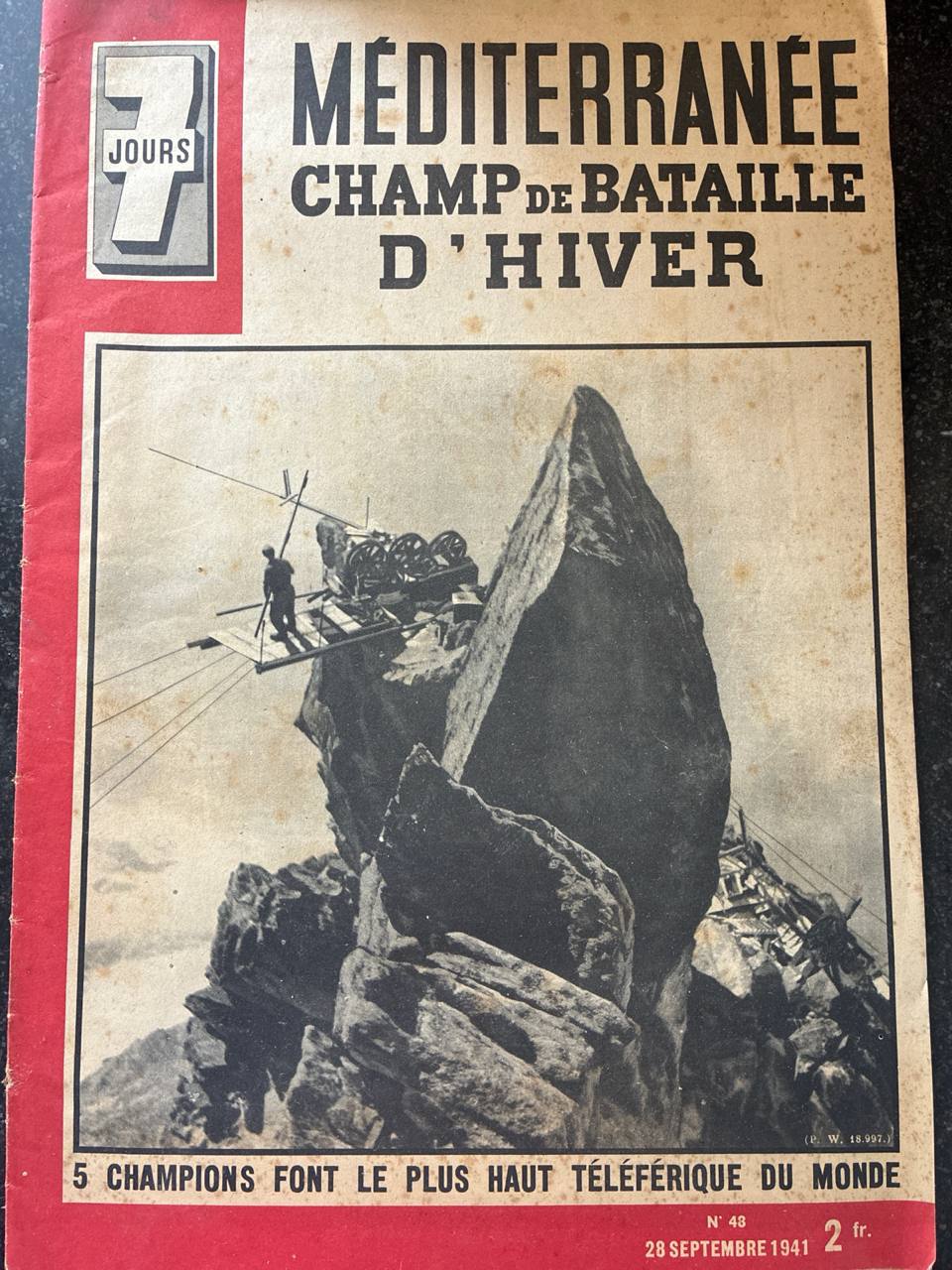 7 Jours n°48 – Méditerranée champ de bataille d'hiver – Téléférique record