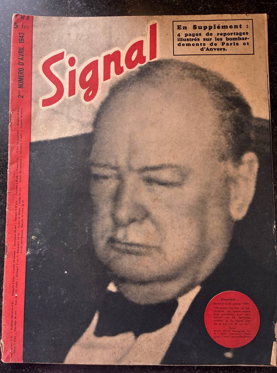 Signal n°8 avril 1943 – Churchill – Bombardements de Paris et d'Anvers