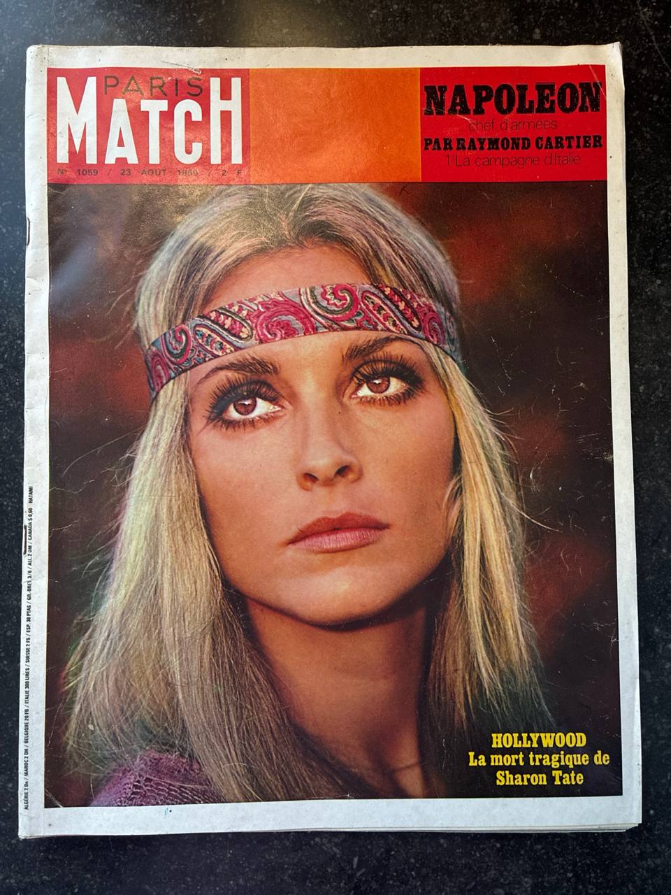 Paris Match n°1059 – La mort tragique de Sharon Tate – Hollywood