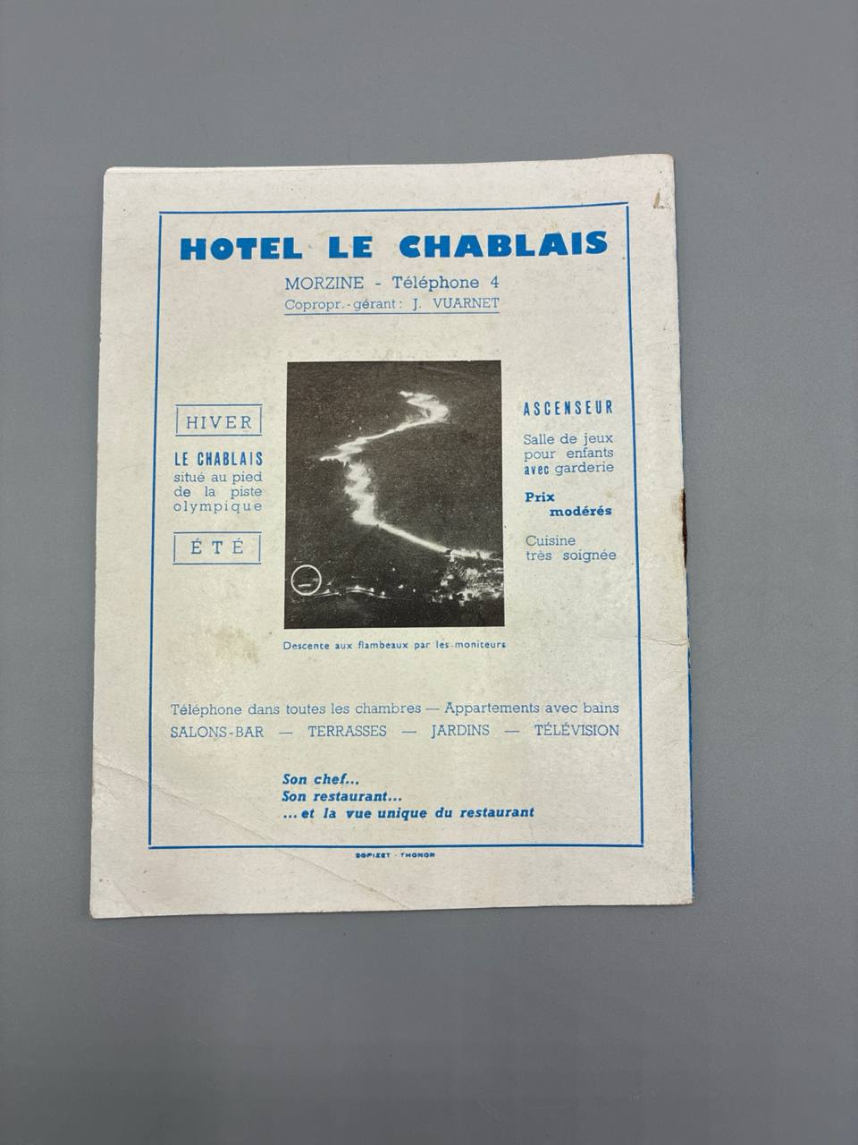Morzine, brochure officielle de l'Office du Tourisme, Haute-Savoie années 60