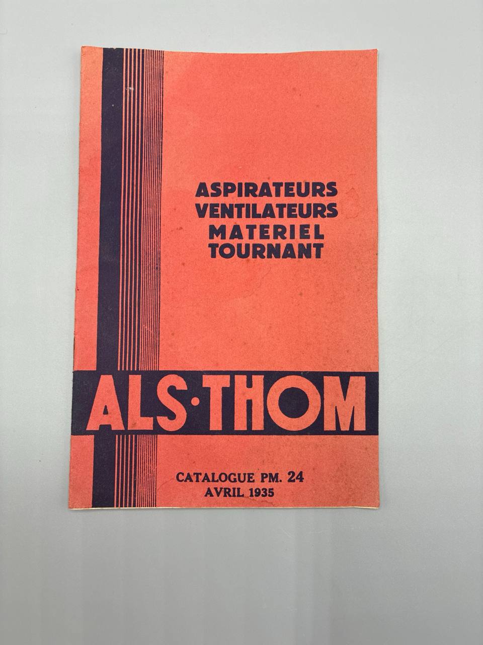 Catalogue ALS-THOM, aspirateurs, ventilateurs, matériel tournant