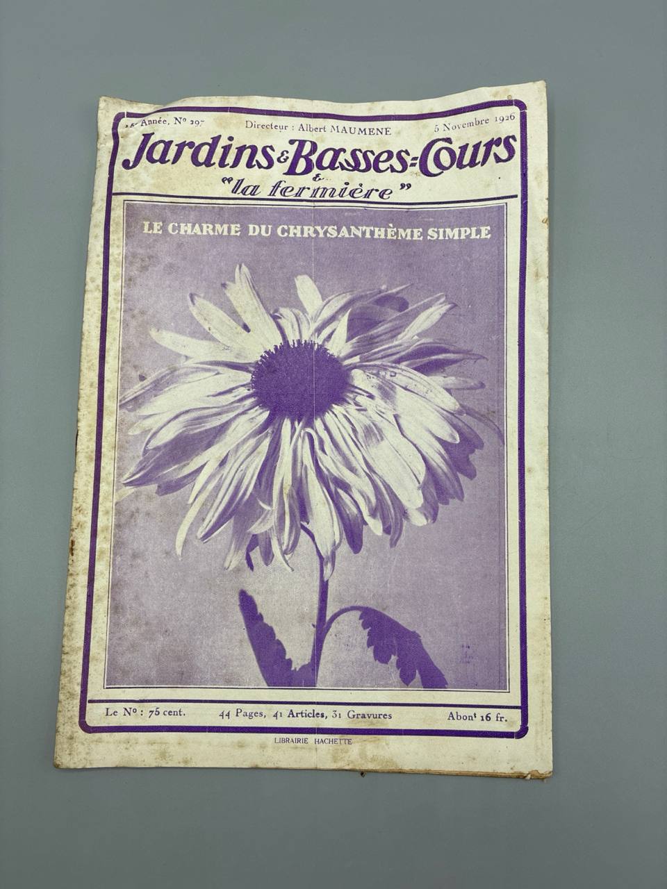 Jardins et Basses-Cours la Fermière, N° 297, novembre 1926
