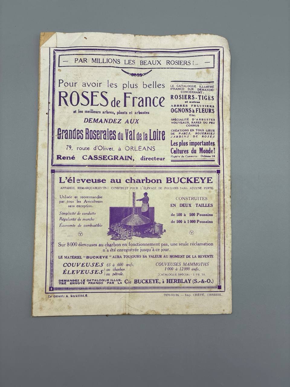 Jardins et Basses-Cours la Fermière, N° 297, novembre 1926