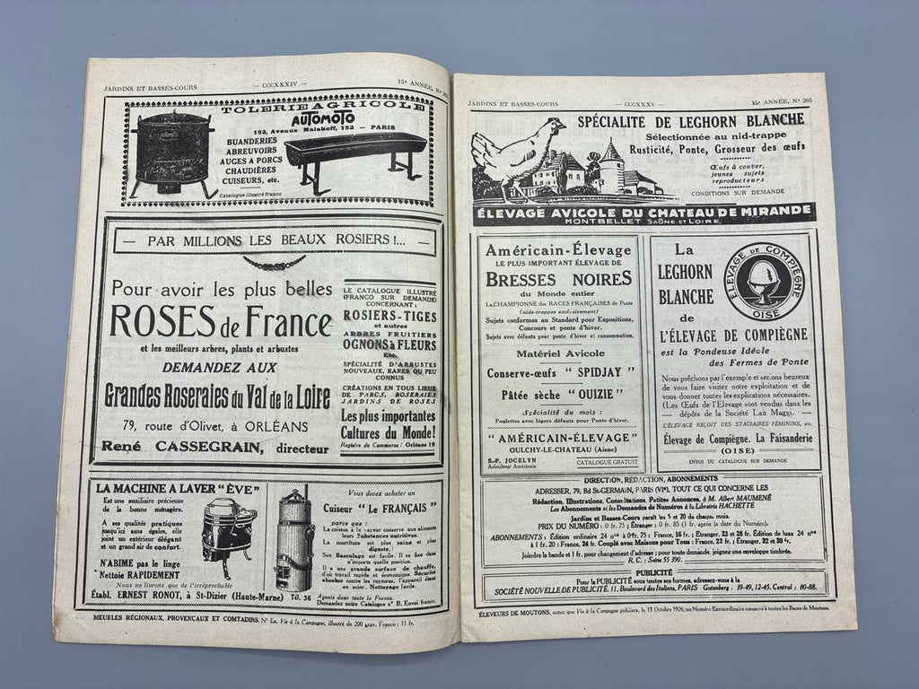 Jardins et Basses-Cours et la Fermière, N° 295, octobre 1926
