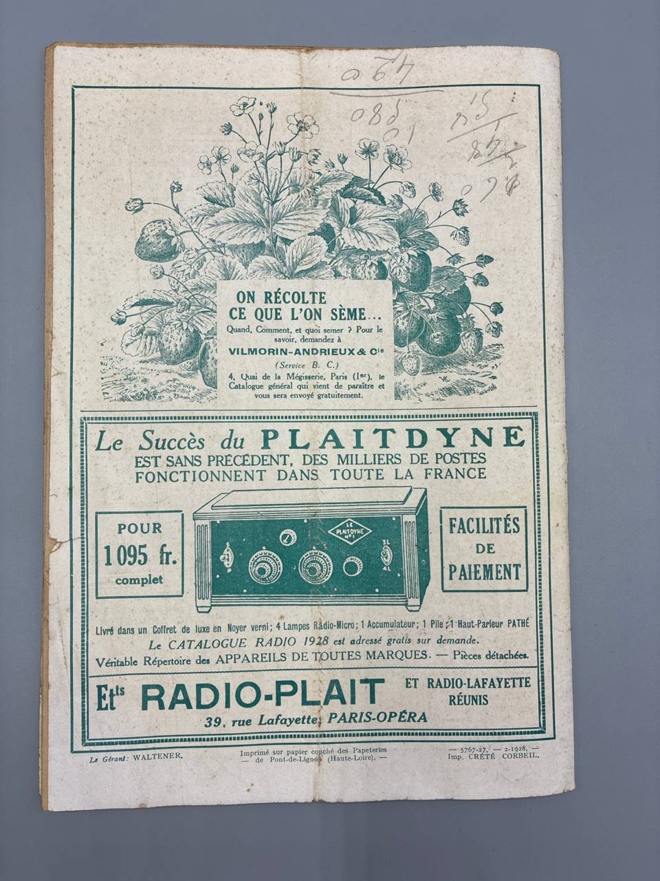 Jardins et Basses-Cours, N° 328, numéro spécial Mon Jardin au Printemps, février 1928