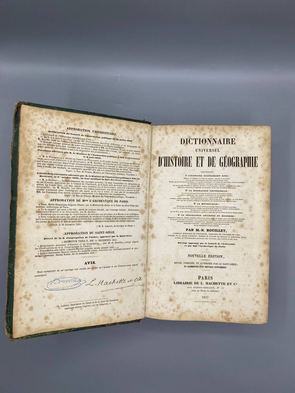 Dictionnaire Universel d'Histoire et de Géographie – Bouillet – 1857
