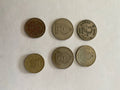 Lot de 6 monnaies anciennes du Sri Lanka – Roupies années 1980