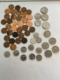 Lot important de monnaies anciennes des États-Unis – Lincoln Wheat Cents, Dimes, Nickels et Quarters