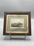 Gravure ancienne Granville – Vue de la cité fortifiée