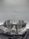 Lot 8 verres vintage verre épais années 1970
