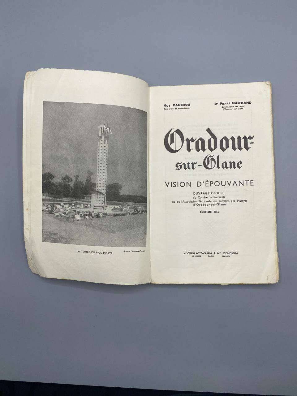 Oradour-sur-Glane, Vision d'Épouvante – Pauchou & Masfrand – Édition 1966