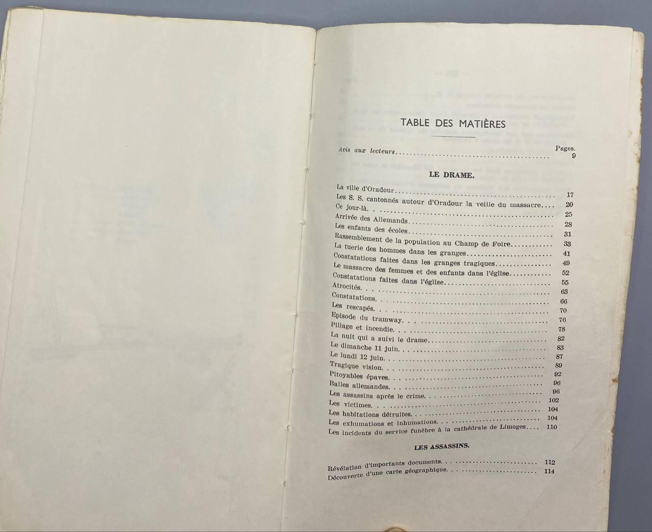 Oradour-sur-Glane, Vision d'Épouvante – Pauchou & Masfrand – Édition 1966