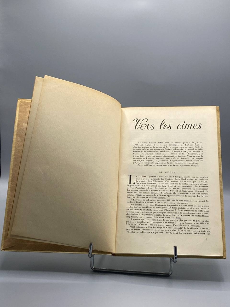 Vers les Cimes – A. Sakse – Collection La Littérature Soviétique