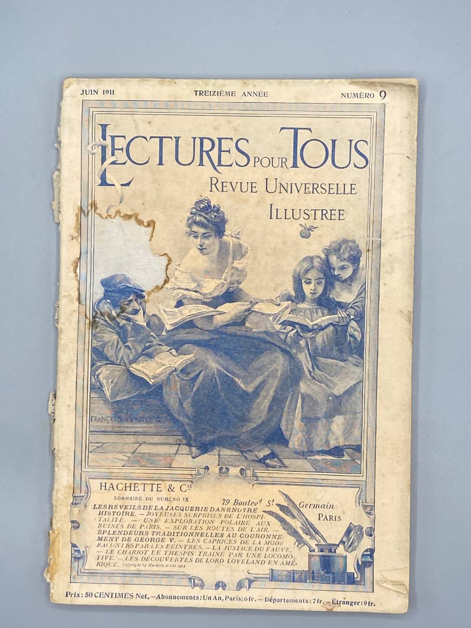 Lectures pour Tous n°9 juin 1911 – Revue Universelle Illustrée – Hachette
