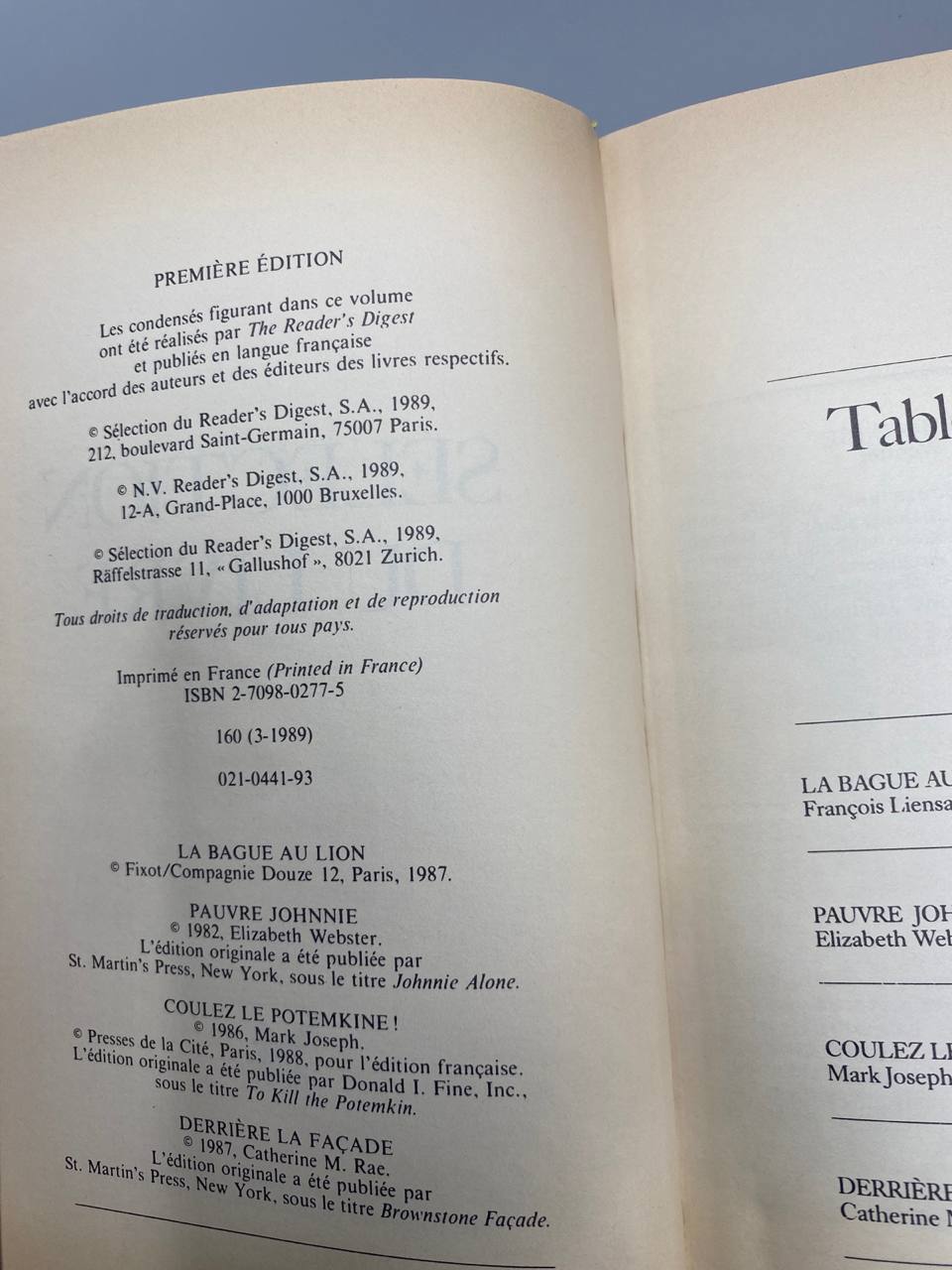Sélection du Livre – Reader's Digest – Lot de 9 volumes – Reliures similicuir brun doré