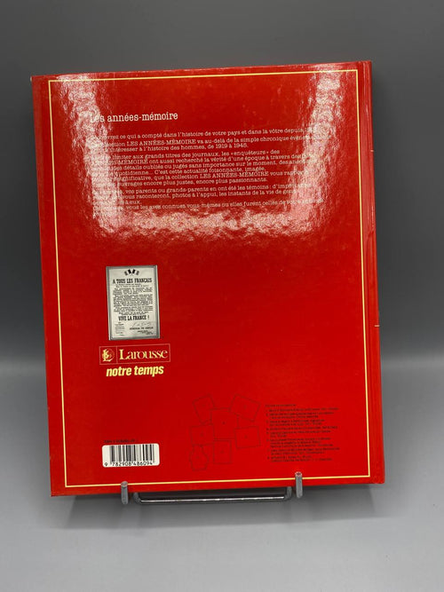 1940 Les Années-Mémoire, quatrième de couverture avec appel du Général de Gaulle