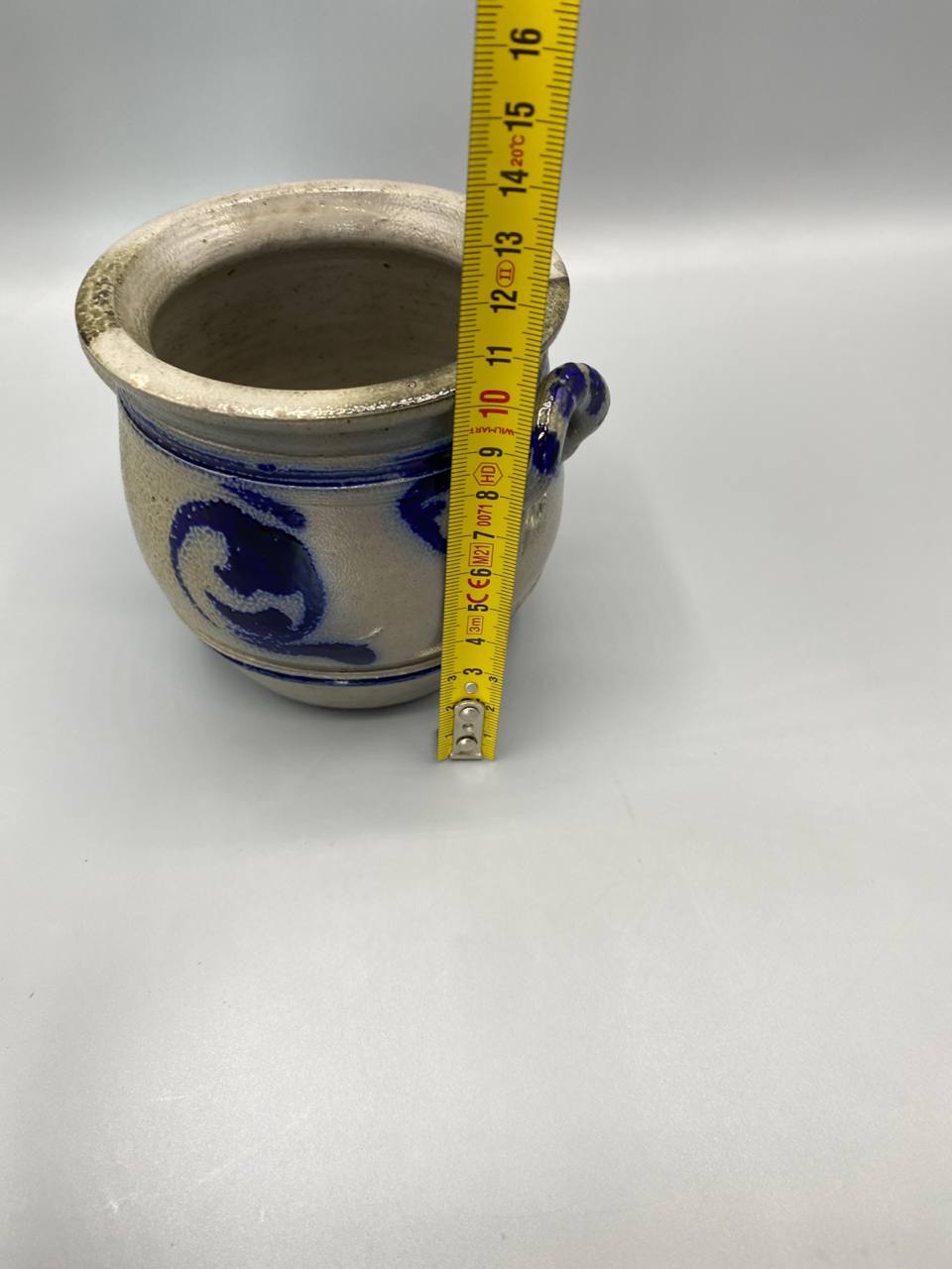 Mesure hauteur pot grès salé environ 12 cm
